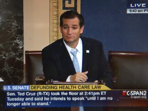 Ted Cruz wil doorpraten tot hij 'er bij neervalt'