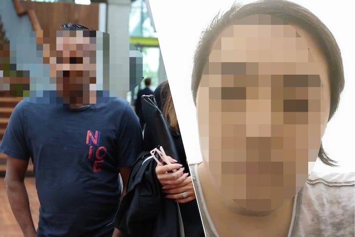 Links slachtoffer Roy J. bij zijn aankomst in de rechtbank / Rechts hoofdverdachte Filip T.