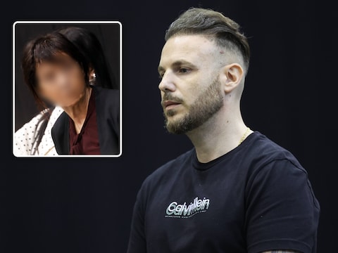 Doodrijder Paolo Falzone en zijn moeder (inzet). 