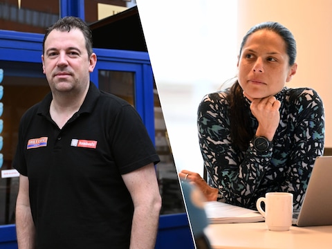 Kevin Van Der Auwera van Frietcafé L’Étoile d’Or in Leuven, schepen van Horeca en Jaarmarkten Lalynn Wadera