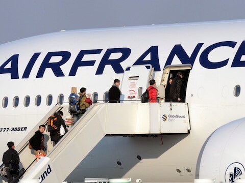 Een vliegtuig van Air France.