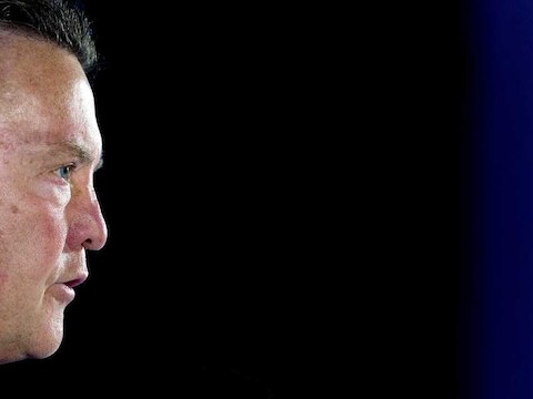 Bondscoach Louis van Gaal.