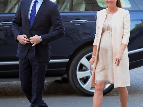 Prins William en zijn zwangere echtgenote Kate Middleton.