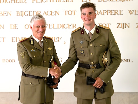 Koning Filip en prins Gabriël