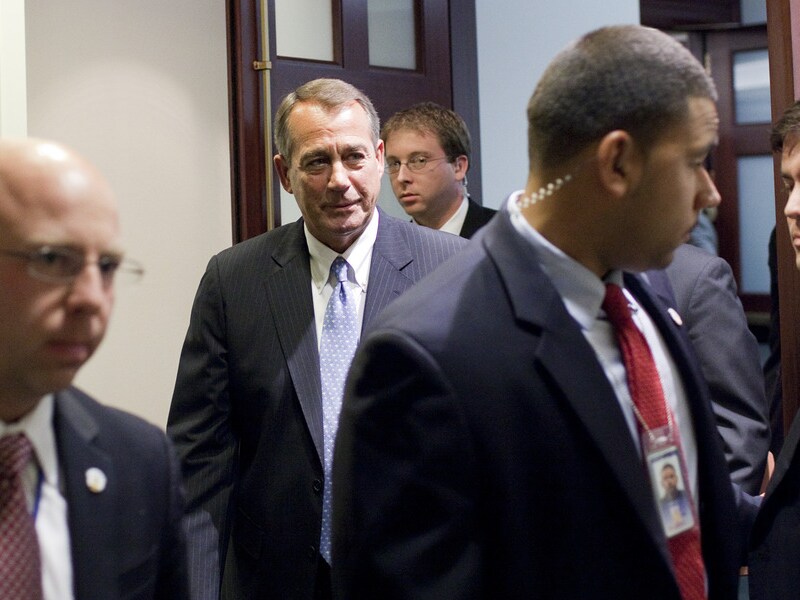 John Boehner verlaat het Huis van Afgevaardigden.