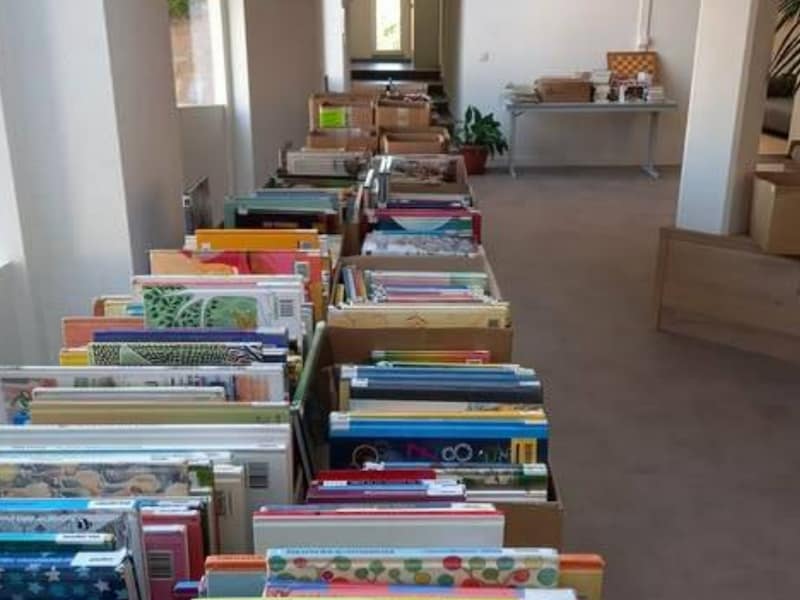 Boekenverkoop bibliotheek Maarkedal.