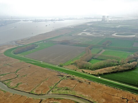 De Hedwigepolder in de Nederlandse provincie Zeeland.