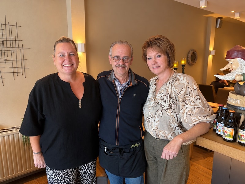 Christelle Grijp, Alain Vylders en Annick Cocquyt van Nikky’s in Deinze. 