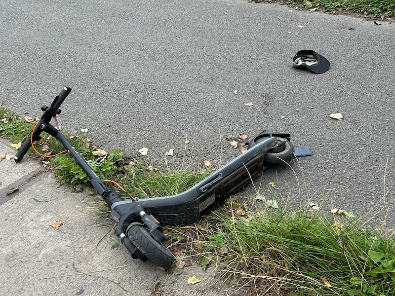 Man op step gewond na val op fietspad