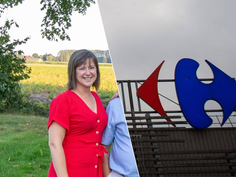 Schepen Liesbeth Bardyn (STERK2940) / Carrefour logo