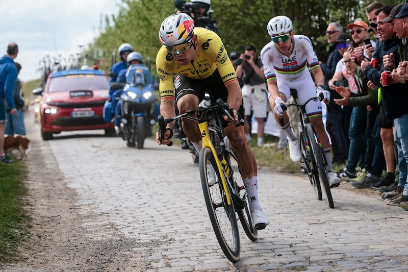 Van Aert en Pogacar.
