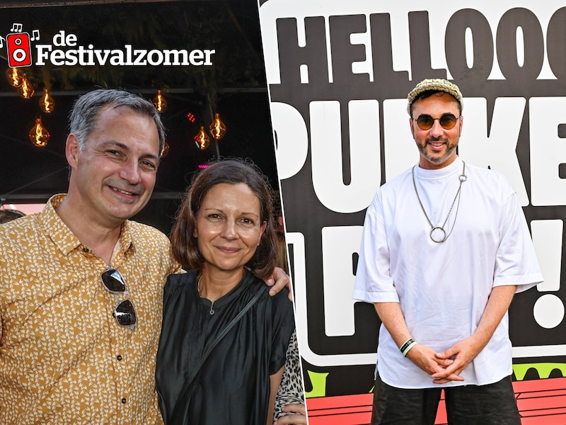 IN BEELD. Politiek onderonsje met De Croo en De Gucht, en muzikale uitstap voor Gustaph: zo geniet Bekend Vlaanderen van Pukkelpop