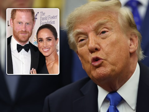 Donald Trump geeft zijn mening over het vertrek van Harry en Meghan. 