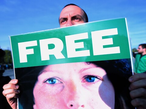 In heel Europa waren er dit weekend acties voor de vrijlating van de Greenpeace-militanten.