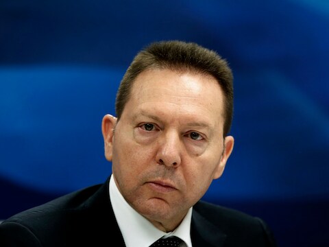 De Griekse minister van Financiën Yannis Stournaras.