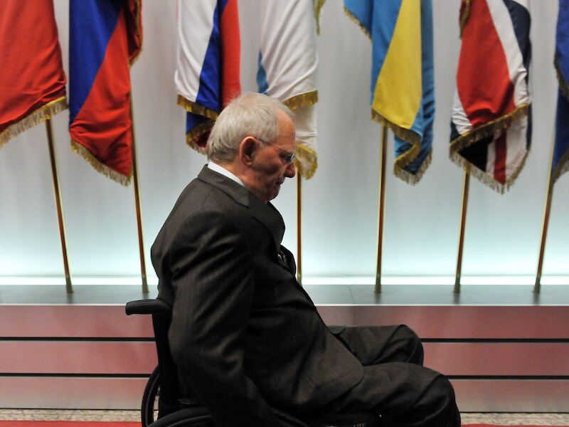 De Duitse minister van Financiën Wolfgang Schäuble.