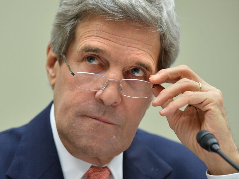 De Amerikaanse minister van Buitenlandse Zaken John Kerry.