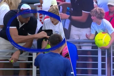 KIJK. Volwassen man steelt op US Open cadeautje voor jonge fan, gelukkig is er nog de kracht van het internet
