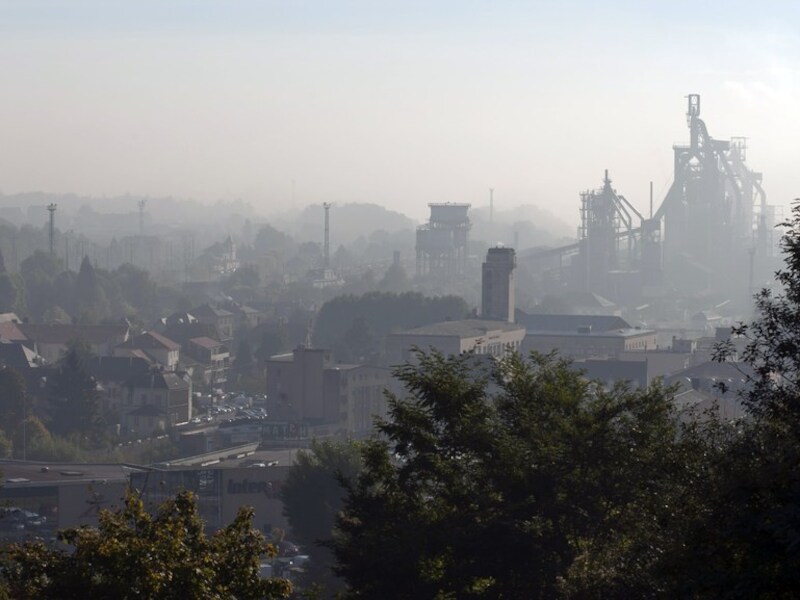 Het terrein van ArcelorMittal in Florange.