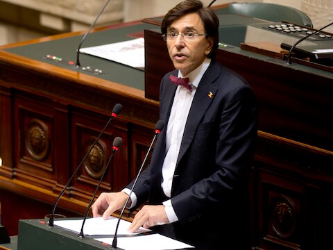 Di Rupo toonde zich in zijn regeerverklaring opvallend optimistisch over het Belgische herstel en het herwonnen vertrouwen.