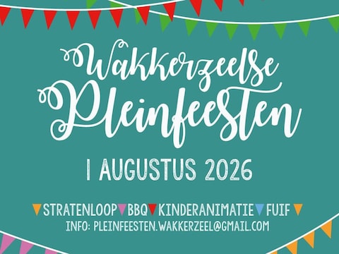 De Wakkerzeelse pleinfeesten vinden zaterdag plaats.