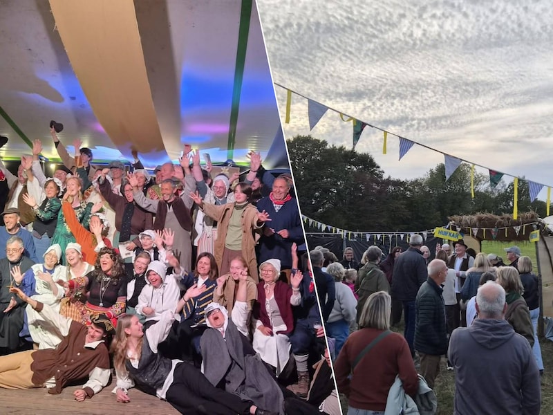 De Bende van de Niemandshoek bracht een uniek wandeltheater in Herenthout.