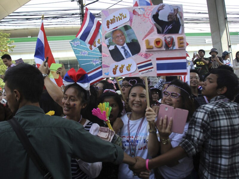 In de Thaise hoofdstad zijn al weken demonstraties tegen de regering van premier Yingluck Shinawatra.