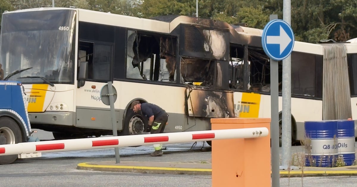 Bus van De Lijn brandt volledig uit in stelplaats Oudenaarde: ook zware ...