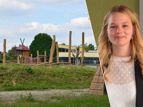 De speeltuin in het stadspark staat er al jaren. Schepen Malika Sclacmender (Forza Ninove)
