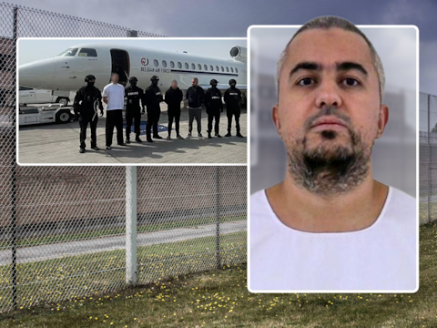 Notoir drugsbaron Othman El Ballouti werd tot zijn grote verbazing opgepakt in Dubai en uitgeleverd aan ons land (links), maar slaagt er wel in gsm’s zijn Brugse cel binnen te smokkelen.