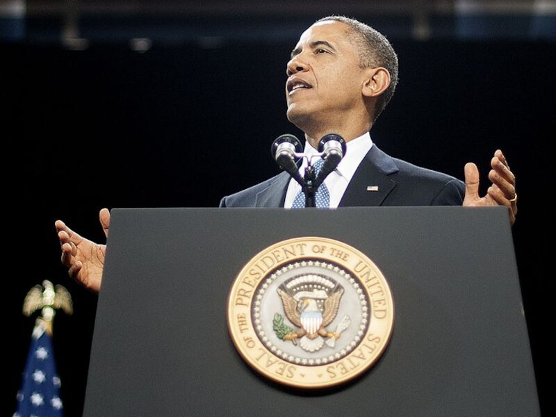 Obama hoopt dat de Russische president Vladimir Poetin bereid is hetzelfde te doen.