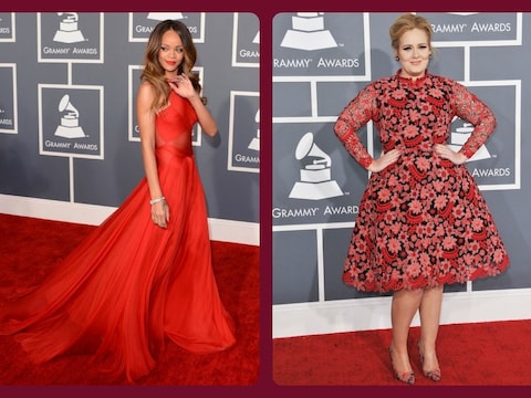 Welke 'lady in red' slaagde volgens jou het best in haar opzet, Rihanna of Adele?