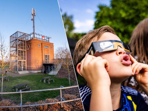 De watertoren in Rumst opent woensdagavond speciaal het uitkijkplatform voor de zonsverduistering.