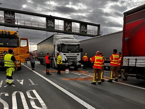 Het ongeval op de E313 in Wommelgem.