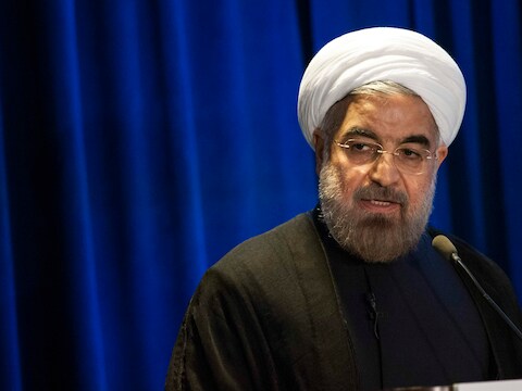 De Iraanse president Hassan Rohani.