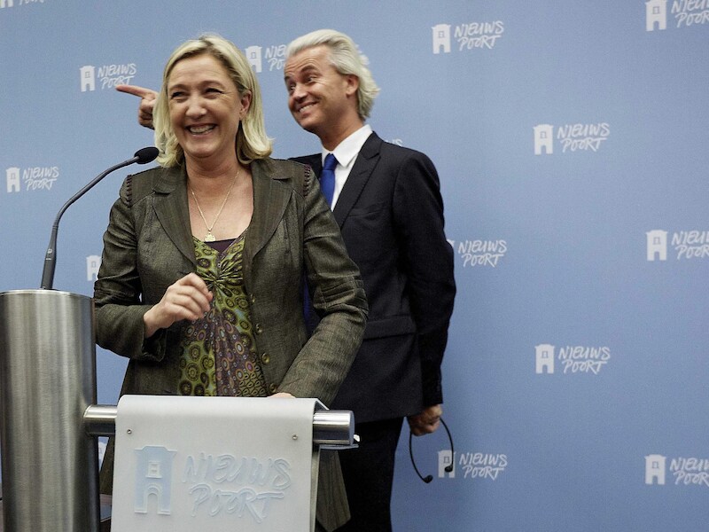 Wilders en de Franse Marine Le Pen.