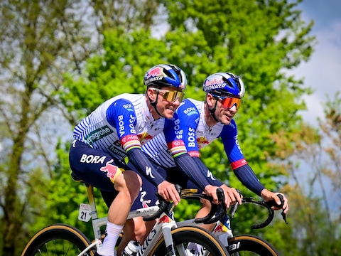 Remco Evenepoel en Gianni Vermeersch.