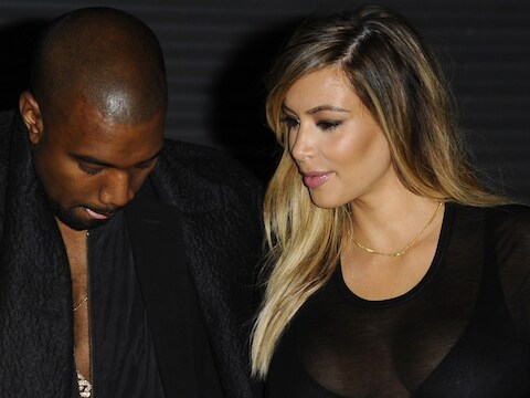 Kanye West en Kim Kardashian.