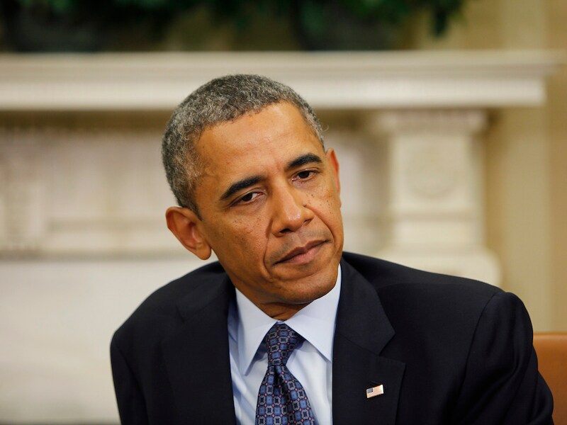 De Amerikaanse president Barack Obama.