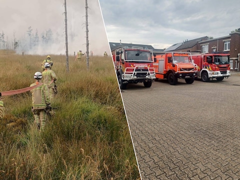 Brandweerzone Oost Vlaams-Brabant actief in Hoge Venen om brand te bestrijden