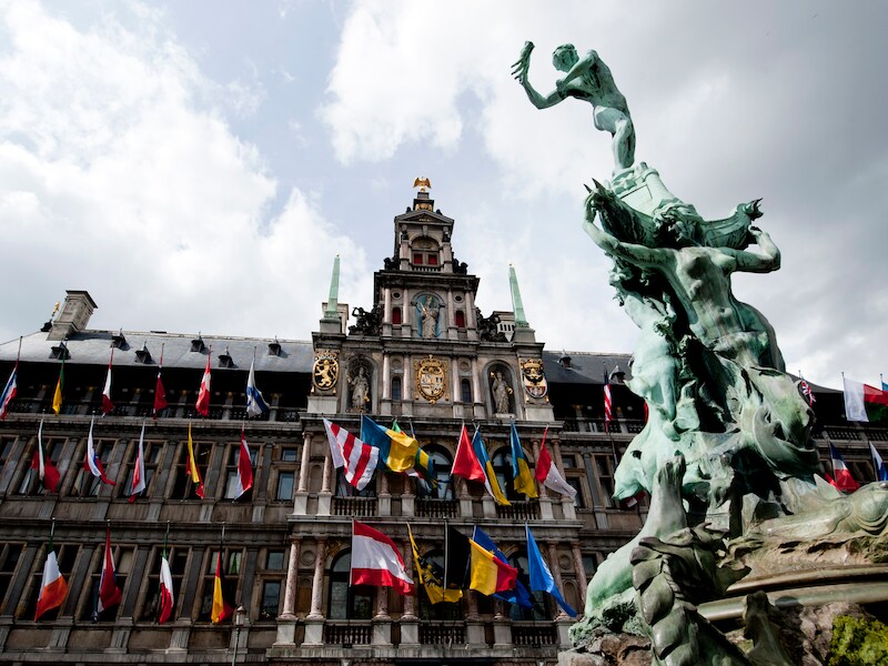 Het Antwerpse stadhuis.