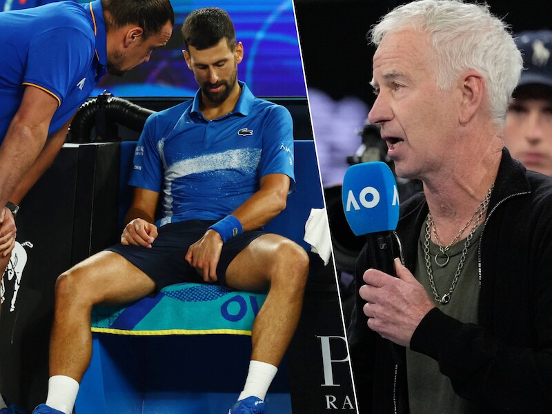 Novak Djokovic verwijst complottheorie McEnroe naar prullenbak: “Als ik de tweede set had verloren...”