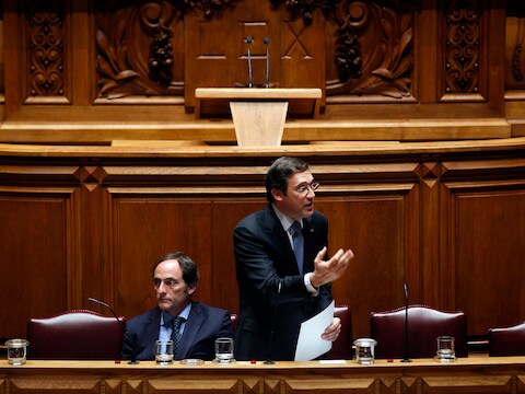 De Portugese premier Pedro Passos Coelho.