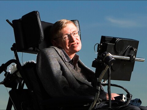 De Britse wetenschappers Stephen Hawking.