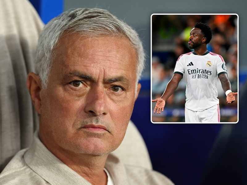 “Hij moet over een goede emotionele controle beschikken”: Jose Mourinho neemt Vini Jr. in bescherming nadat hij opnieuw geviseerd wordt