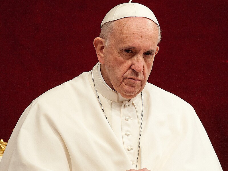 Paus Franciscus tijdens een misviering op 4 maart 2016.