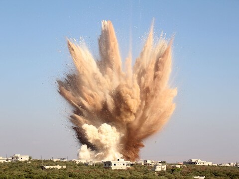 Bombardementen in Foua in augustus