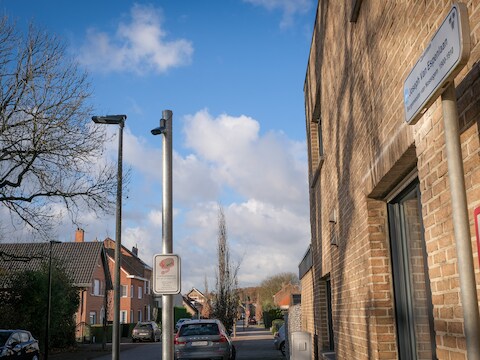 De ANPR-camera in de Van Espenlaan in Nossegem.