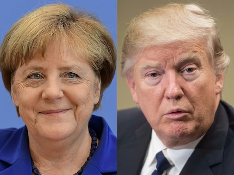 Angela Merkel en Donald Trump ontmoetten elkaar eerder deze maand in Washington, maar eerdere berichten dat Trump Merkel toen een factuur voorlegde, worden nu door de Duitse overheid tegengesproken.