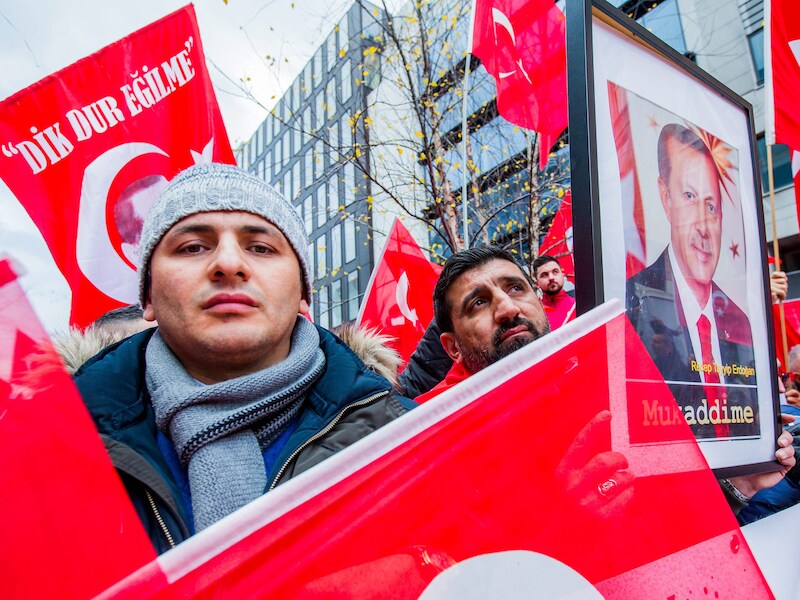 In Brussel verzamelden zich vandaag tweeduizend demonstranten tegen "het terrorisme van de PKK".